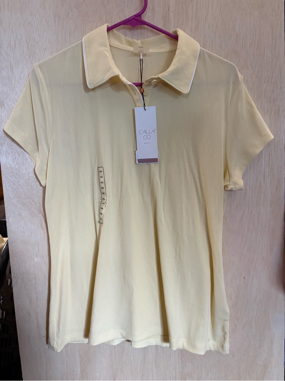 CAlia Women’s XXL Ribbed Polo